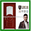 mdf deep carved soundproof hotel room doors with glass design